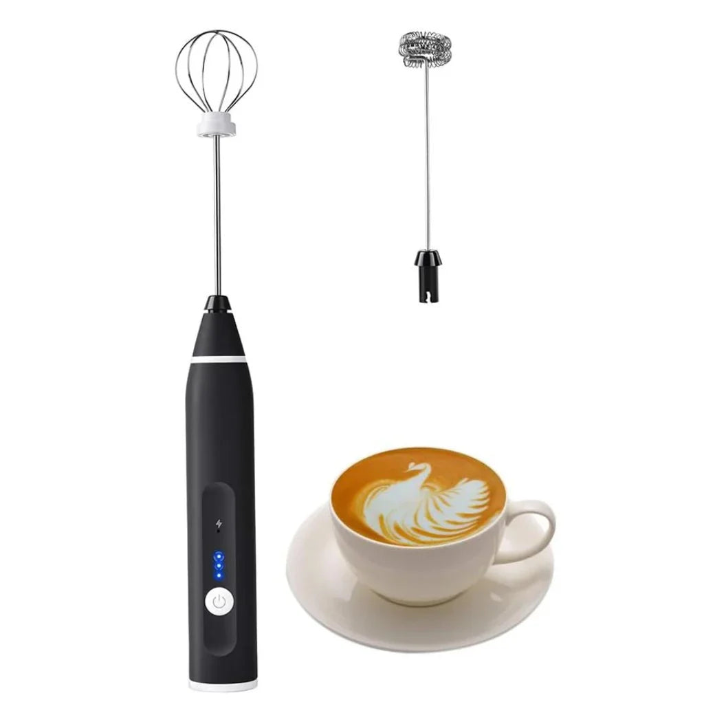 2-in-1 Coffee Beater & Egg Whisker — Easy Mixing & Frothing