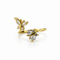 Elegant Butterfly Open Ring for Women – Gold Finish Crystal Adjustable Ring