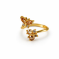 Elegant Butterfly Open Ring for Women – Gold Finish Crystal Adjustable Ring