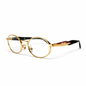 Luxury Gold Round Optical Eyeglasses Frame for Men & Women