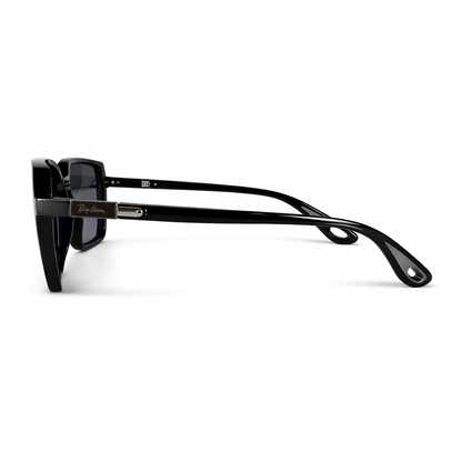 Classic Black Polarized Square Sunglasses – UV400 Protection