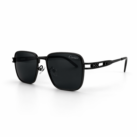 Luxury Black Square Sunglasses for Men & Women – UV400 Designer Style Eyewear